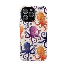 For iPhone / Galaxy / Pixel Octopus Colorful Pattern Phone Case