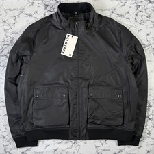 BELSTAFF Mens Black Waxed Base Bomber Jacket SIZE 3XL BNWT Authentic
