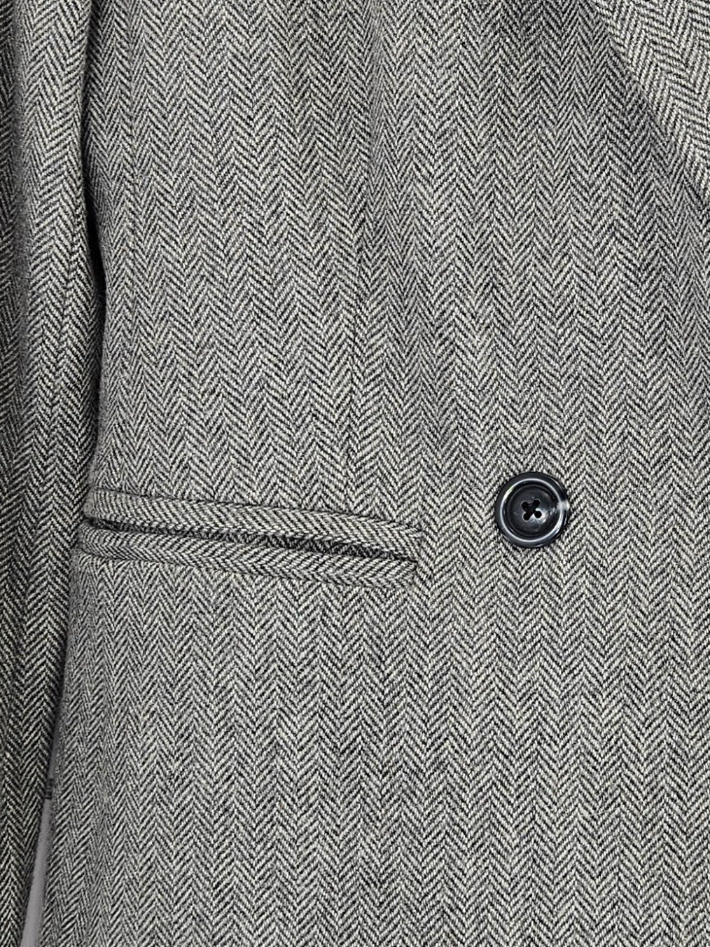 Gap Herringbone Double Breasted Blazer Charcoal G… - image 3