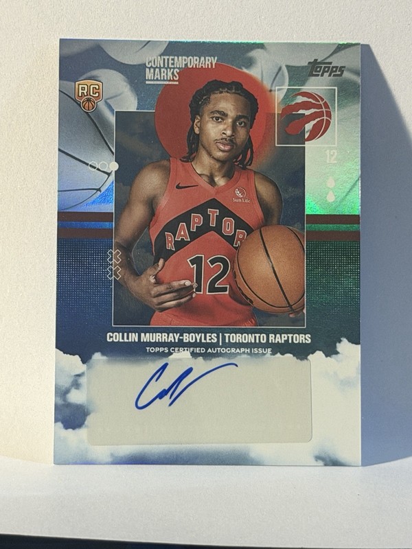 2025 topps collin murray boyles Auto