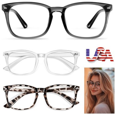 3Pcs Blue-Light Blocking Fashionable Anti Eyestrain UV Glasses for Women Men USA