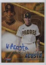 2021 Bowman's Best of Gold Lava Refractor 49/75 Victor Acosta #B21-VA Auto 09an