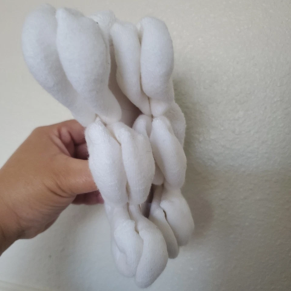 Gerber Baby White Socks Boys & Girls Plush 6 Pack Size 0-3 Months Organic Cotton - Image 3 of 4