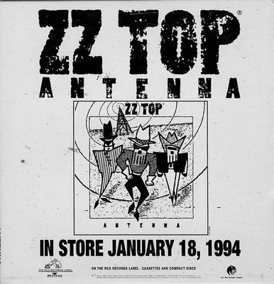 ZZ TOP - Antenna - In Store January 18 1994 - 11 TRACKS PROMO CD