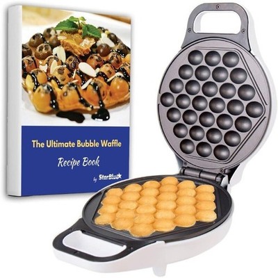 Egg Waffle Maker with Recipe E-book Make Hong Kong Style Bubble Egg Waffle