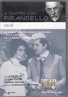 DVD CECE' E LA MORSA - THEATER MIT PIRANDELLO Andrea Camilleri Carlo Giuffre neu