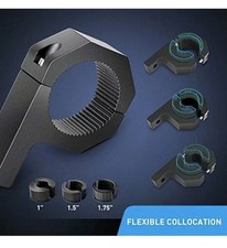 Nilight 5 Pack Mounting Bracket Kit LED Off Road Light Horizontal Bar Tube