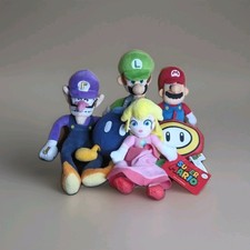 Nintendo Super Mario Bros Plush Lot Of 6 Good Stuff Jakks Little Buddy Used