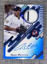 2025 Topps Pristine - Pristine Pieces Auto Relic Andy Pettitte #PPAR-AP Blue /75