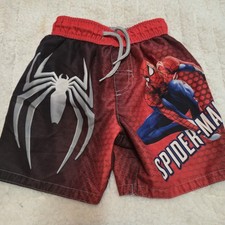 Boys Spiderman Marvel Swim Trunks Sz 3T