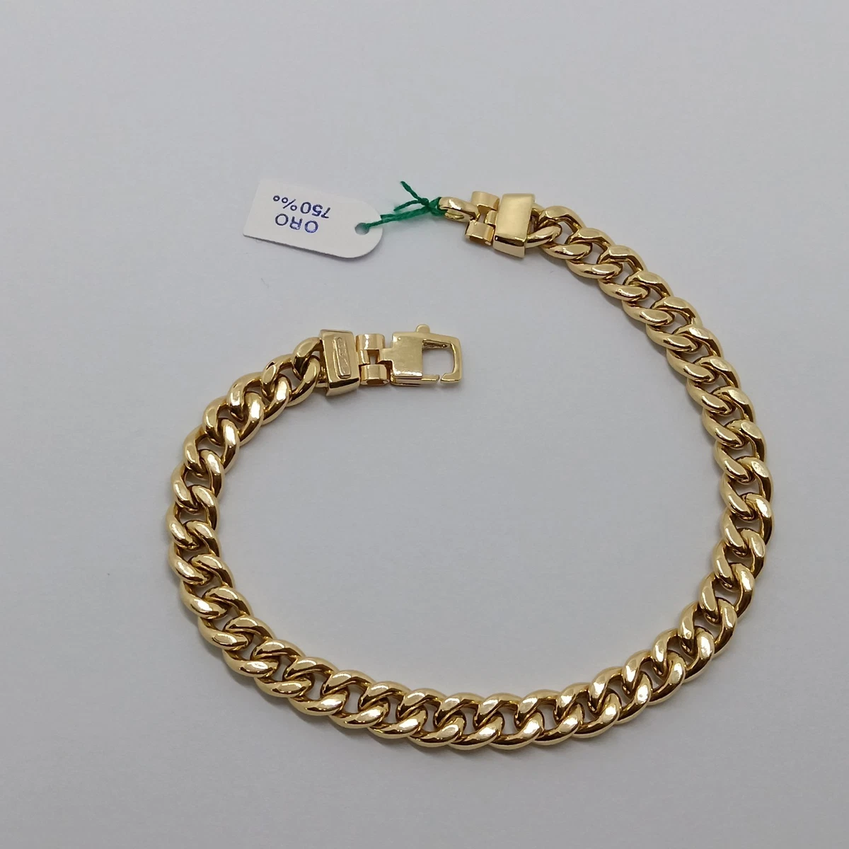 LILIE&WHITE Bracciale Donna Catena Larga Oro Giallo: Ipoallergenico E Antiscivolo, Maglia Intrecciata