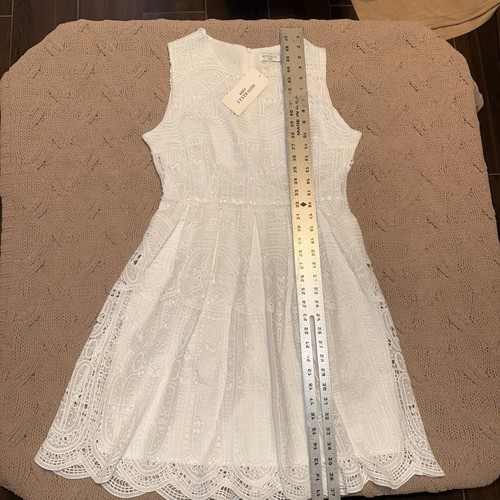 Miss Kelly 1999, White Lace Lined Women’s Dress, Size Large. - Picture 8 of 10