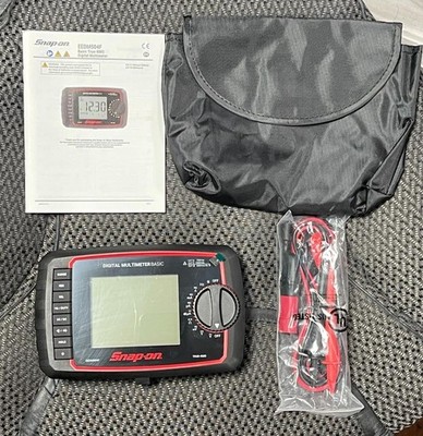 SNAP-ON EEDM504F DIGITAL MULTIMETER BASIC 4'' LCD DISPLAY TRUE RMS- BRAND NEW.