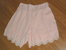 ***LOVE MARKS SHORTS SIZE S SALMON EYELET FLORAL MADE IN USA NWT