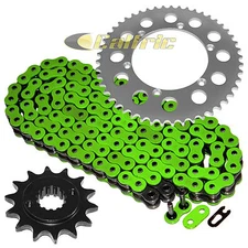 Green O-Ring Drive Chain & Sprocket Kit for Kawasaki KLX650R 1993 1994 95 1996