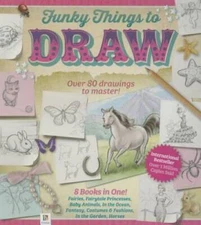 Funky Things to Draw - Hardcover-spiral By Hinkler - VERY GOOD