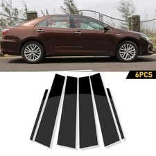 For Toyota Camry 2012-2017 Gloss Black Pillar Post Window Door Cover Trim Set 6x