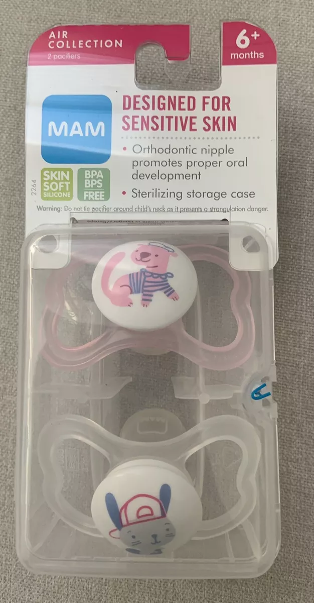 MAM Air Pacifiers 2 pack MAM Sensitive Skin Pacifier 6 Months