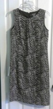 ANN TAYLOR Sheath Dress Size 4 NEW w/ Tags (NWT) Brown & Tan Animal Print