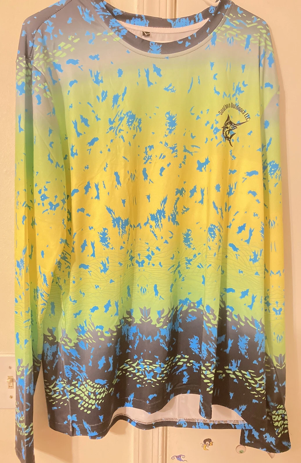 Long sleeve UV fishing shirt X Large Size Thumb Hole Hand Protection