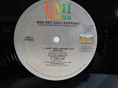 Red Hot Chili Peppers – Fight Like A Brave (Not Our Mix)1987 12