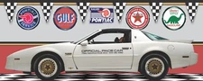 1989 PONTIAC TRANS AM 20TH ANNIVERSARY INDY PACE LIVERY CAR GARAGE BANNER MURAL