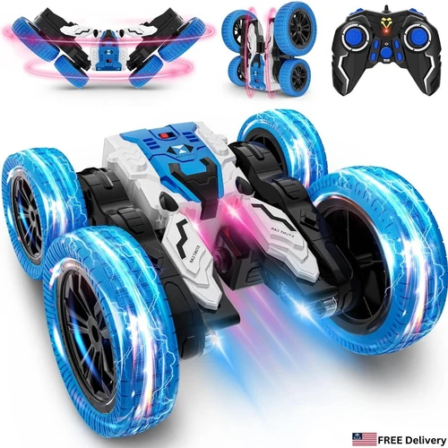Remote Control Car 4WD 360 Flip Stunt All Terrain Toy Kids Gift RC Monster Truck