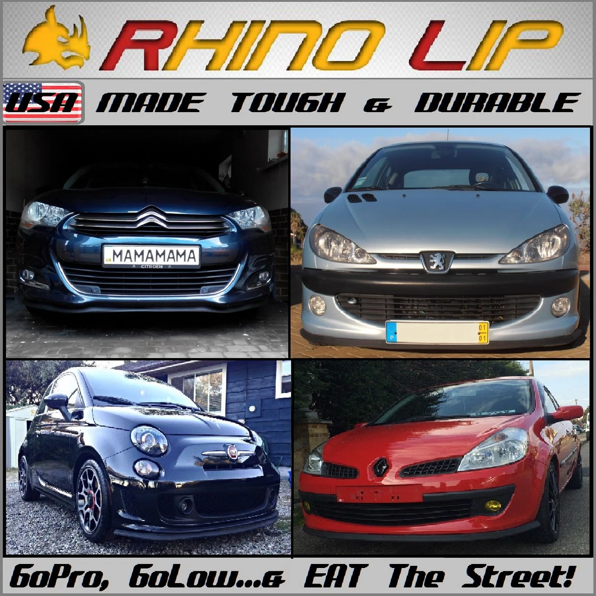 Sonderaktion Spoilerschwert Frontspoiler Lippe aus ABS für Peugeot 208 Facelift