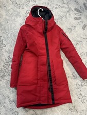 Lululemon Winter Warrior Parka Red Goose Down W/ Straps Size 4