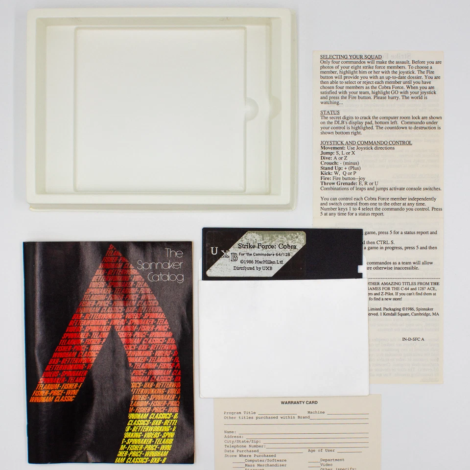 Strike Force: COBRA US-Vers. 1986 Commodore 64/128, C64 5,25" Disk Small Big Box - Bild 3 von 3