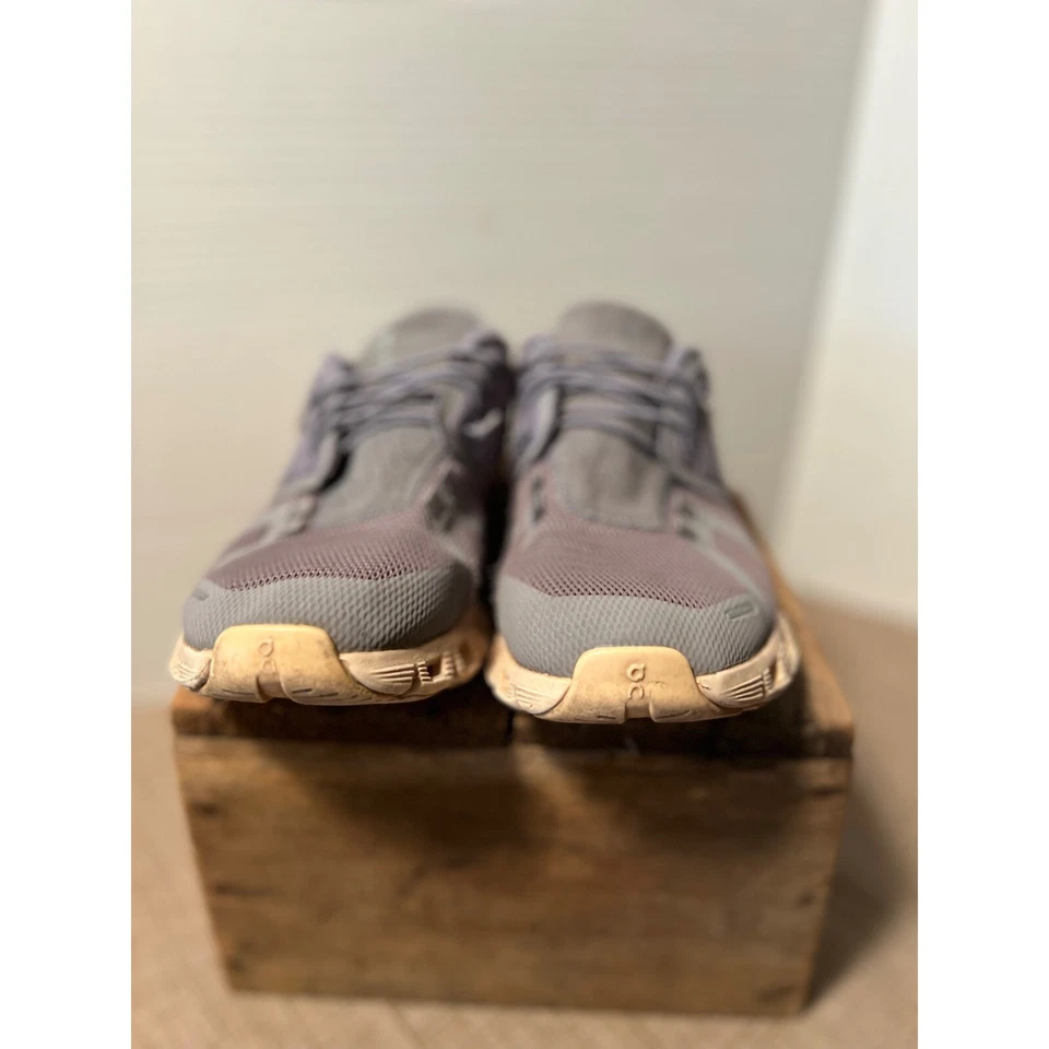 On Cloud Gris Melocotón Zapatos para Correr Ligeros Cómodos Tenis para Mujer 8 Foto 3 de 4