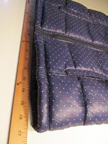 OLD NAVY Puffer Vest Girls Size XL Blue Polka Dots Deer Winter Holidays Fleece - Picture 11 of 12