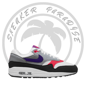 New Nike Air Max 1 Women's Raptors White Black Purple Grey 319986 114 Size  8.5 | eBay
