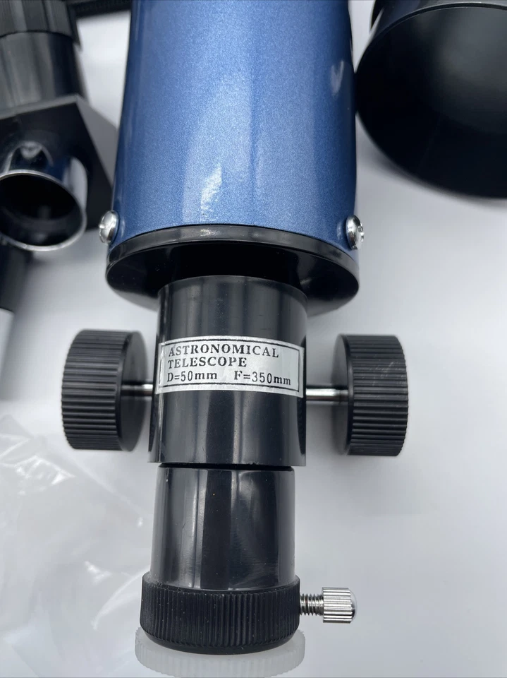 CARSON MTEL 50mm Refractor Telescope W/Tabletop Tripod Case Older Model 4/Parts - Image 3 of 4