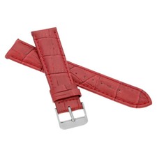 MARCHEL Lederarmband LM de Luxe Krokodil Uhrenarmband Silber Gold Schließe Uhr