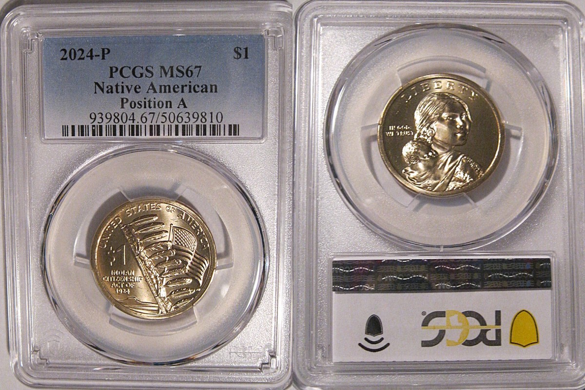 コレクション PCGS MS67 2024 P Native American Sacagawea Dollar $1 PCGS MS67 Position A | eBay