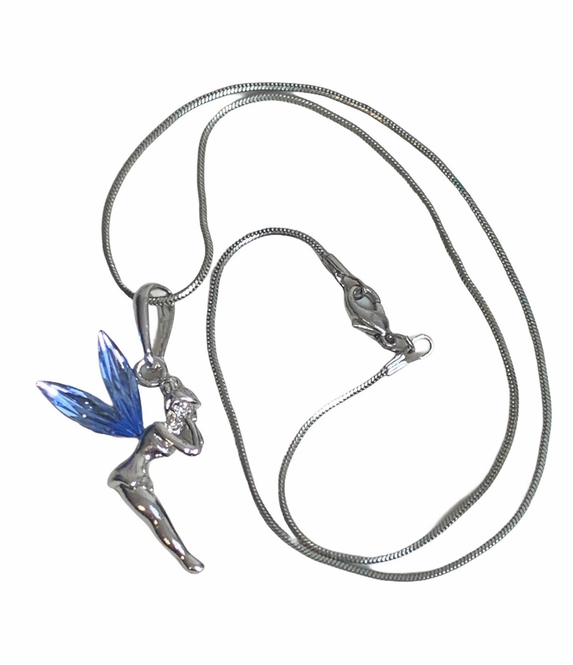 Disney Tinkerbell Fairy Necklace made with Swarovski Crystal