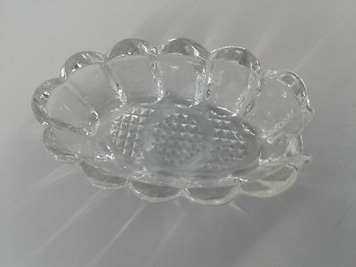 Princess House Glass Spoon Rest Utensil Holder #438