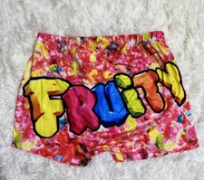 Stretchy Fruity Pebbles Themed Shorts Booty/Yoga Shorts