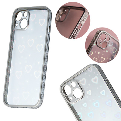 FÜR APPLE IPHONE 13 PRO MAX - BLINK 2 TEILEN Muster Case Tasche Hülle SILBER