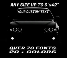 Custom Windshield Lettering 5 x 42 Vinyl Decal Sticker Business Banner Car Truck