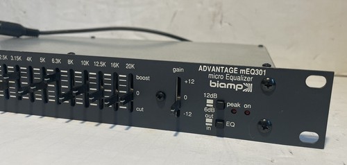 Biamp ADVANTAGE mEQ-301 Micro Graphic Equalizer USA - Picture 5 of 16