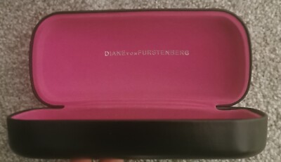 Diane Von Furstenberg Black Pink Sunglasses Eyeglasses Hard  display picture 1