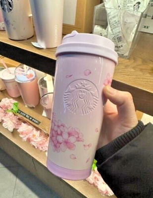 STARBUCKS Korea 2024 Blossom Secret Garden Elma Stainless Tumbler