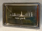 NYC VTG New York Skyline String of Pearls Mariposa alum tray 9" x 5" pre 2000 — photo 2