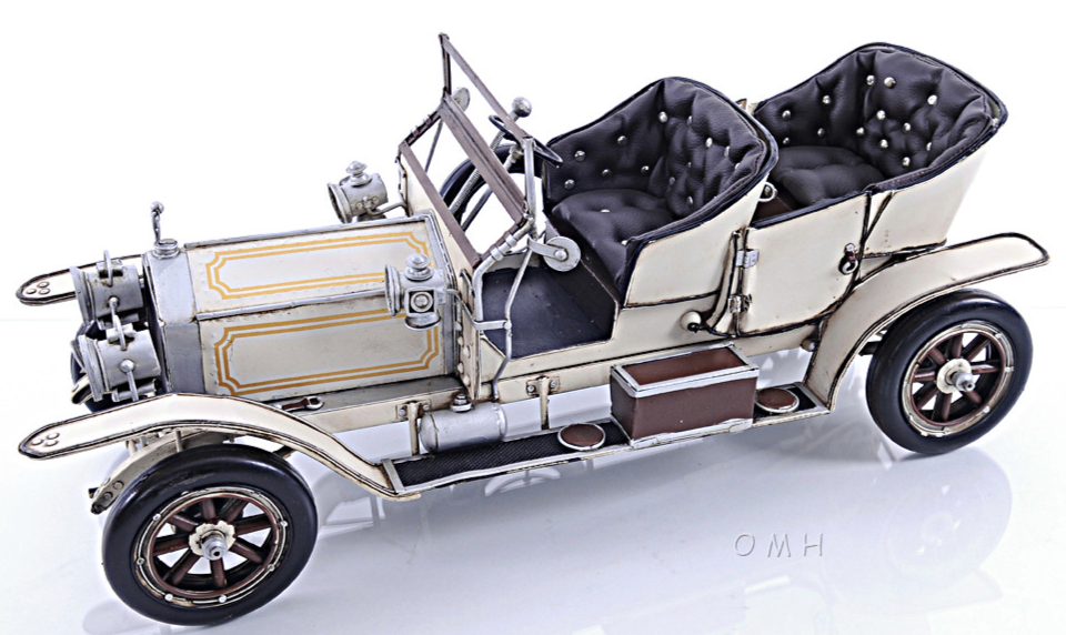 1909 Rolls-Royce Silver Ghost 40/50 HP Metal Car Model 19.5