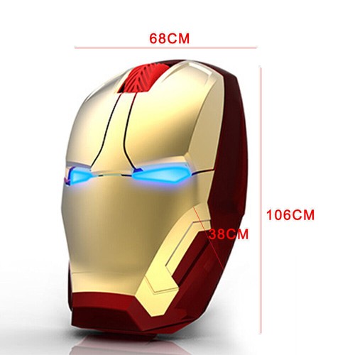 Portable Ergonomic 2.4G Wireless Mouse Mobile Cool Iron-Man Computer Gaming Mice - Picture 2 of 12