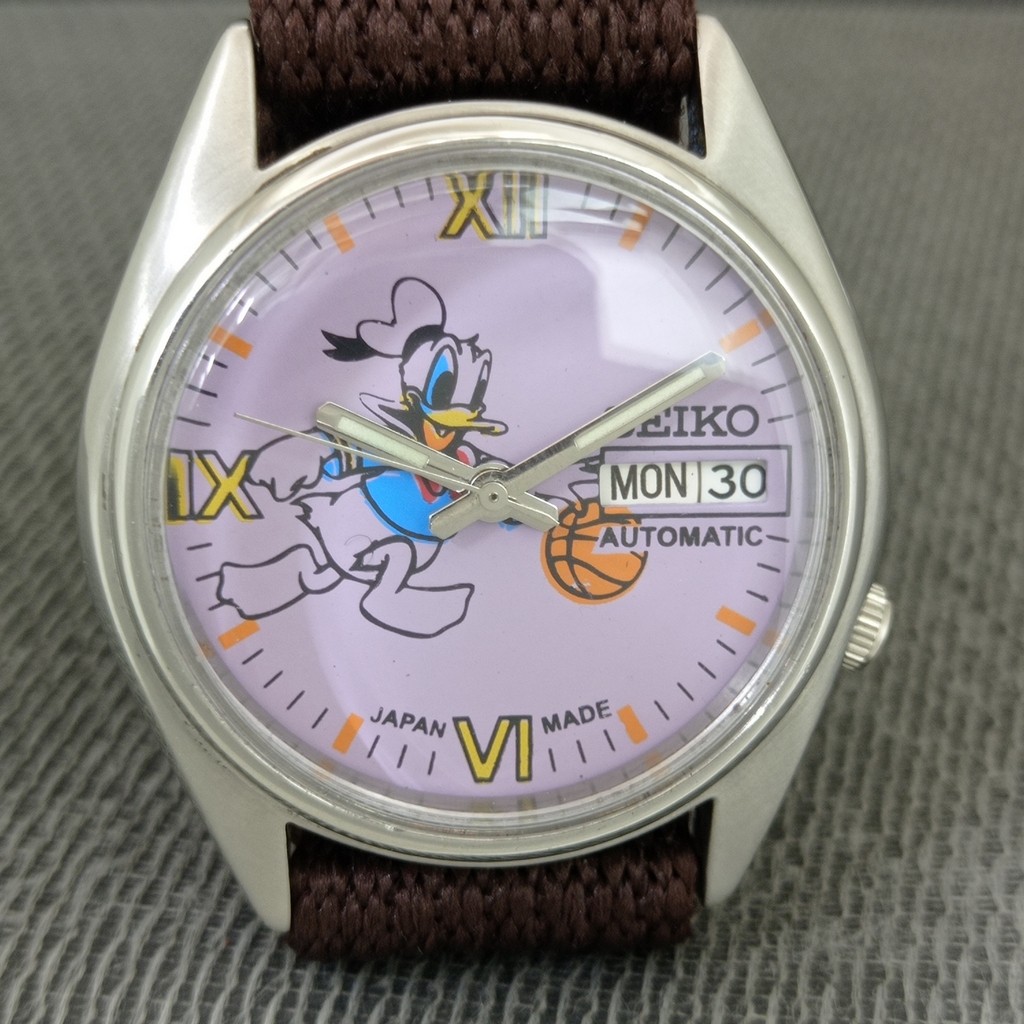 VINTAGE SEIKO AUTOMATIC 7009A JAPAN MENS DONALD DIAL WATCH a3086-U View 5