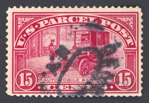 US Scott Q7 Usato 15c Carmine Rose Auto Service Lotto PS031 bhmstamps
