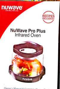 NuWave Infrared Oven Pro Plus OEM Owner Manual/Recipe Book Only 2018